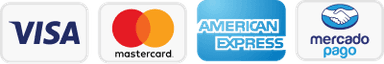 Visa, Mastercard, American Express y Mercado Pago