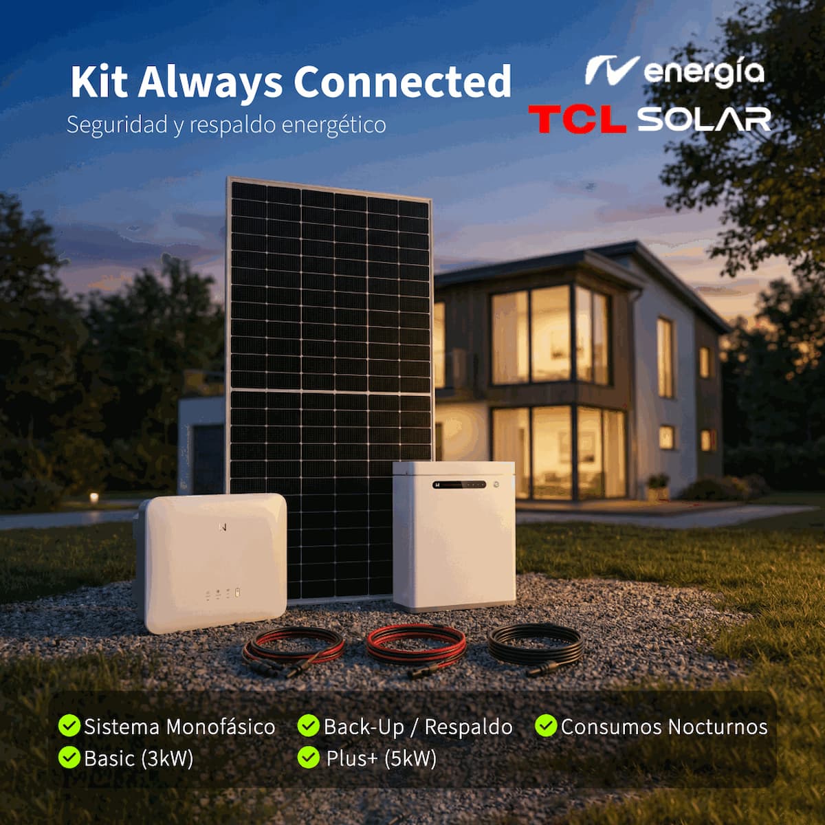 KIT ALWAYS CONNECTED Basic (3kW) imagen 1