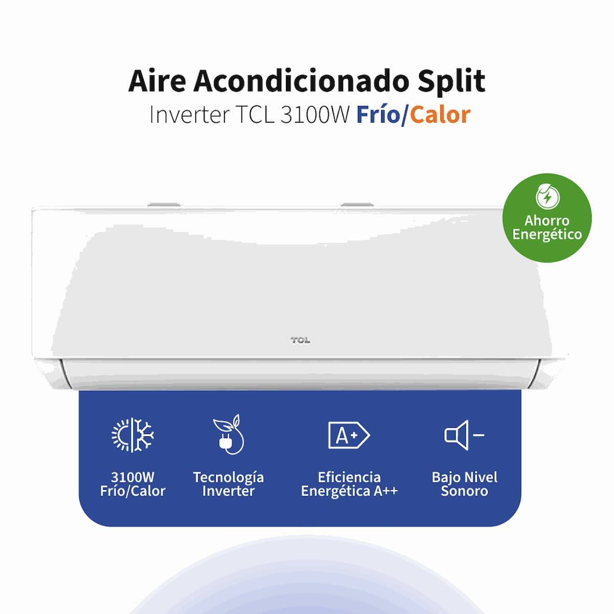 Aire Acondicionado Split Inverter TCL 3100W Frío/Calor imagen 1