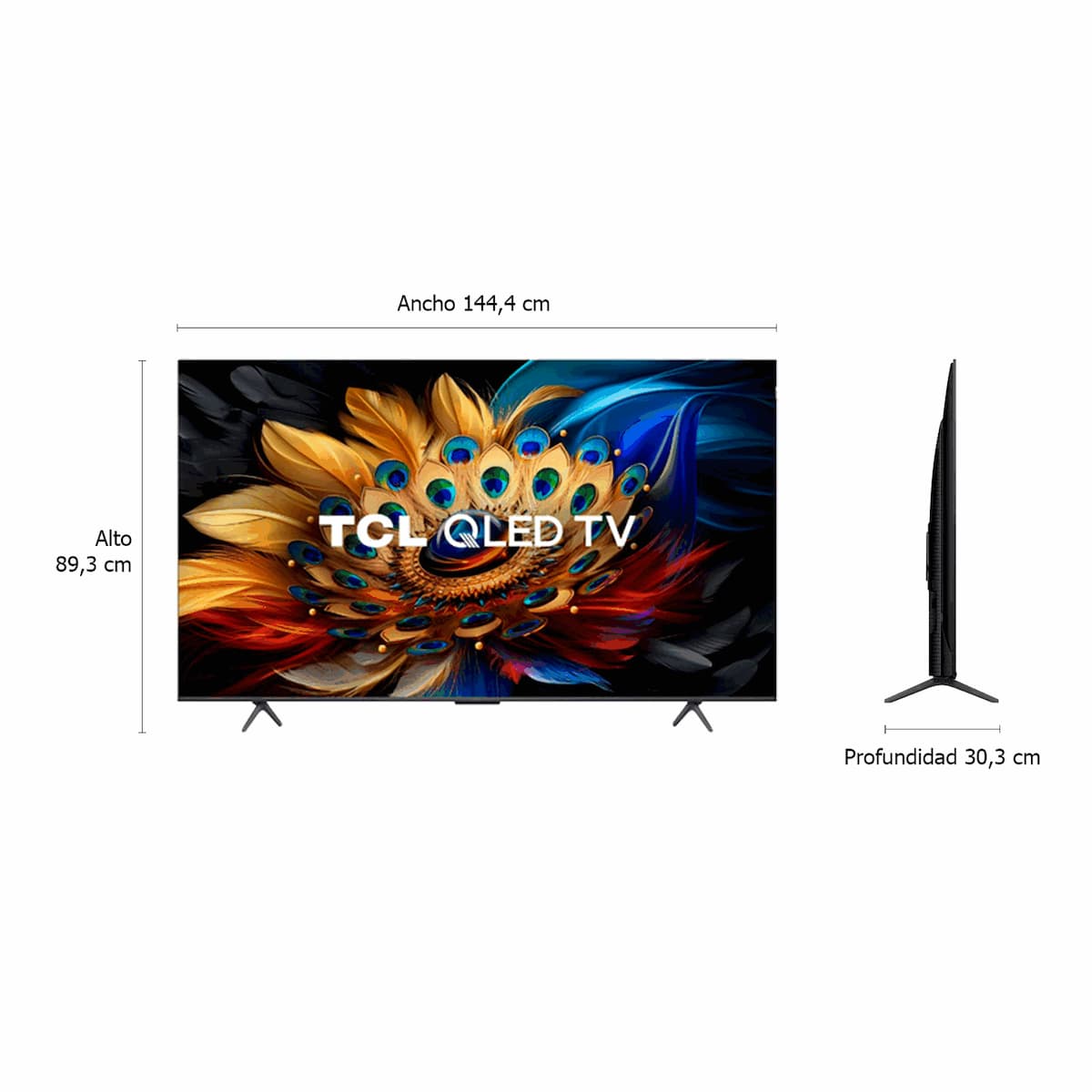 TV Smart 65" TCL 65C655A QLED 4K Google TV imagen 8