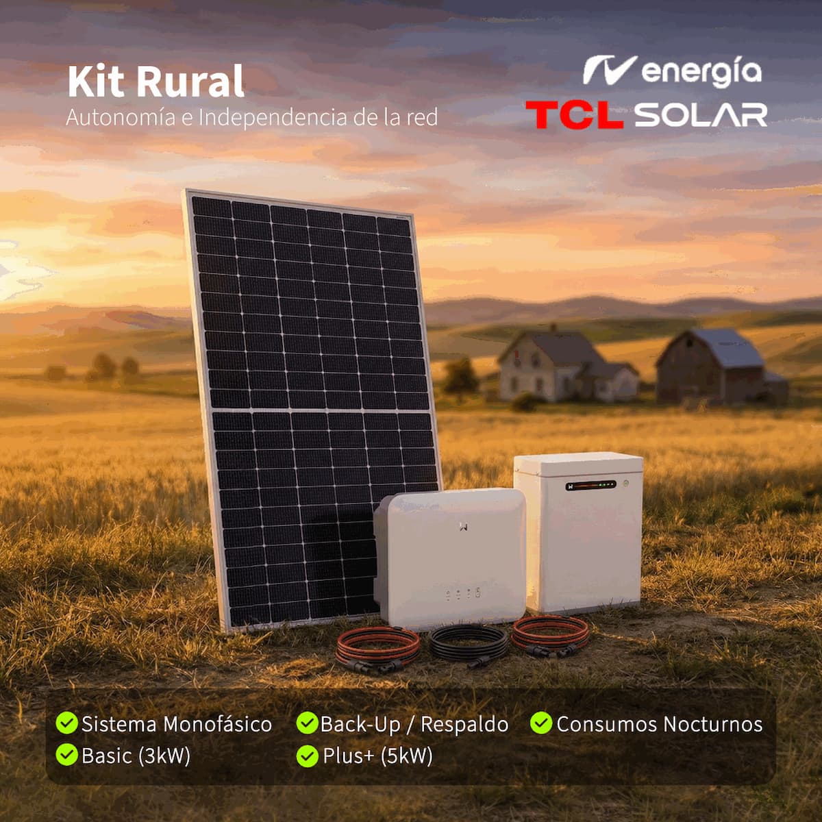 KIT RURAL Basic (3kW) imagen 1