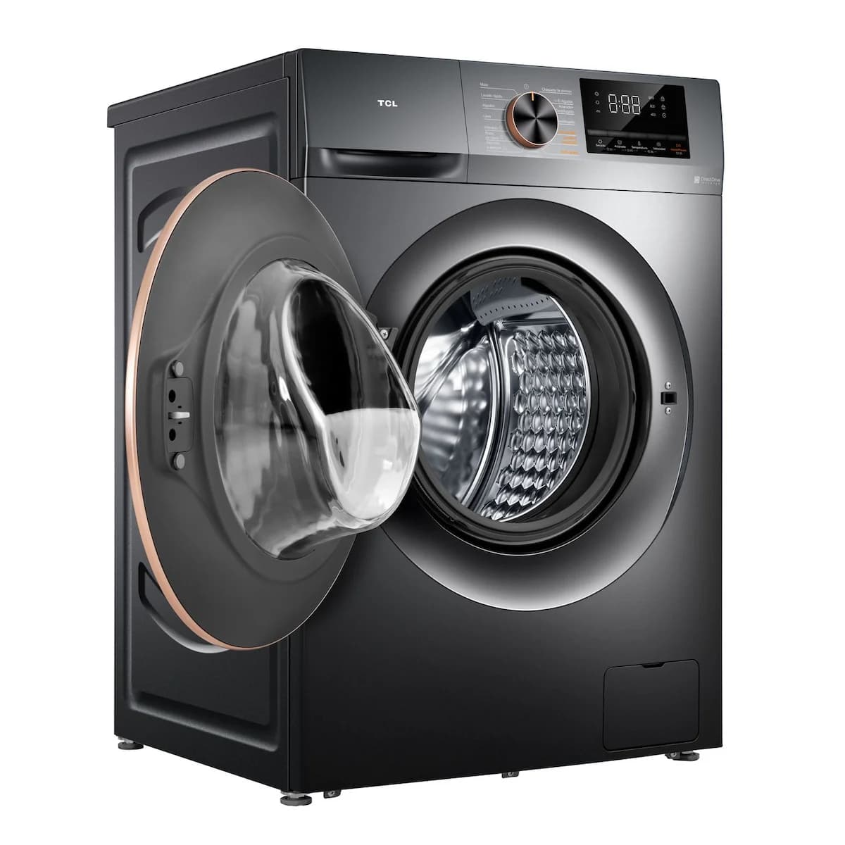 Lavasecarropas TCL Carga Frontal Inverter 10 Kg C2210 Gris imagen 3