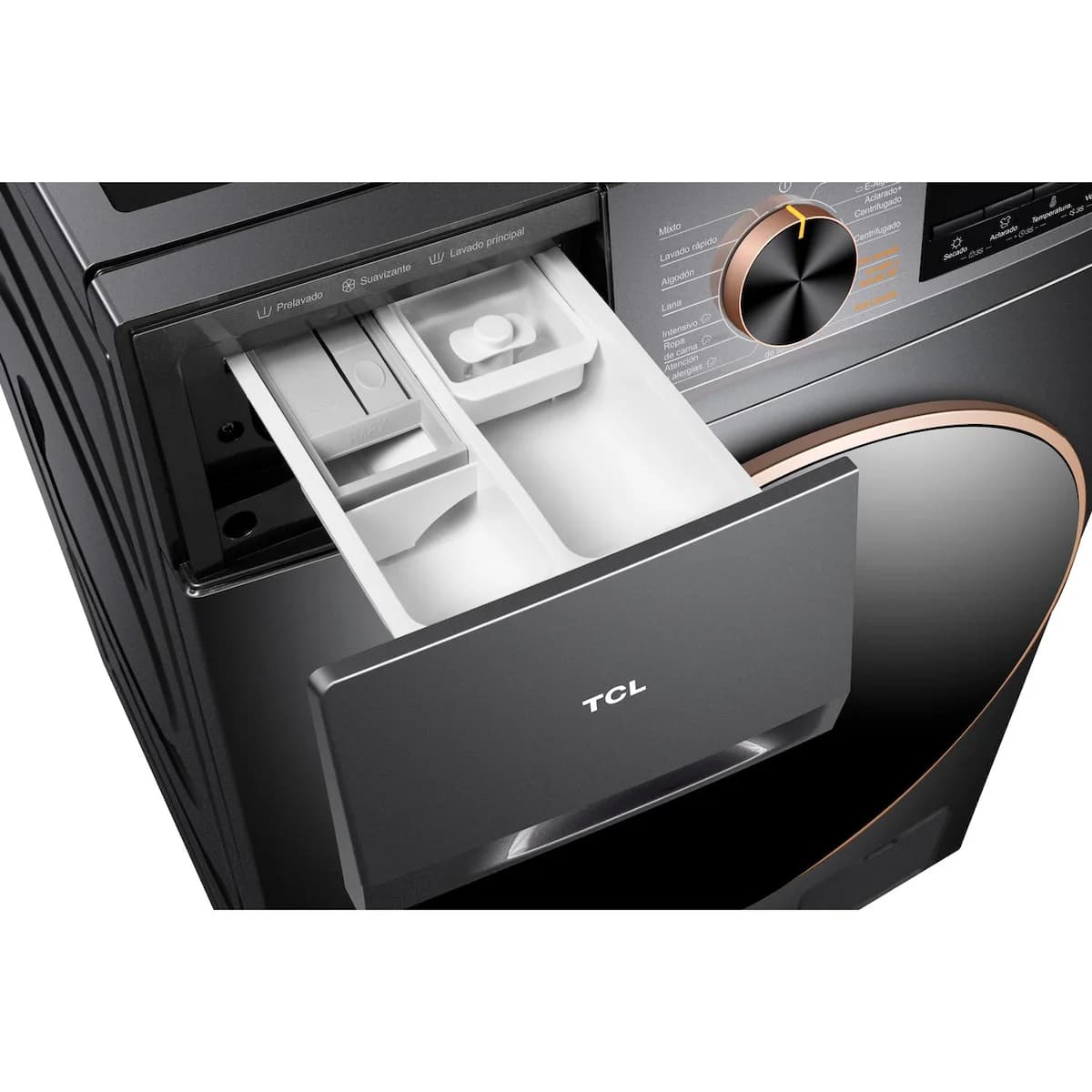 Lavasecarropas TCL Carga Frontal Inverter 10 Kg C2210 Gris imagen 6
