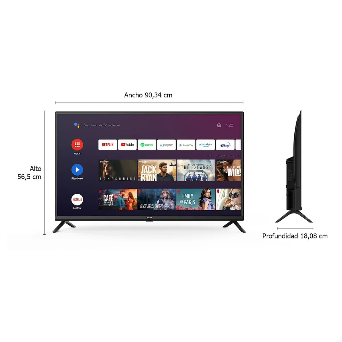 TV Smart 40" RCA C40AND-F Full HD Android TV imagen 4