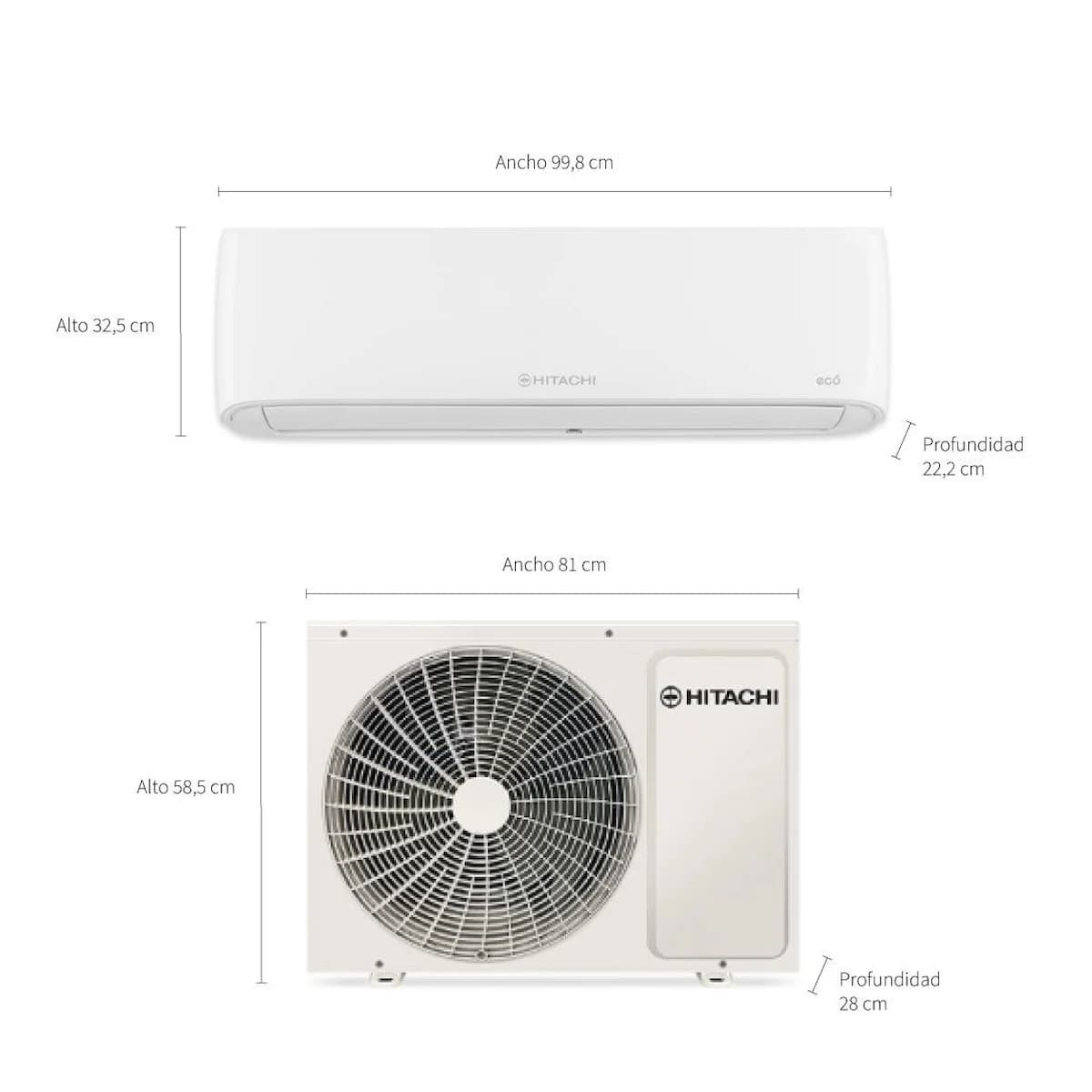 Aire Acondicionado Split Hitachi 6100W Frío/Calor HSP6100FCECO imagen 5