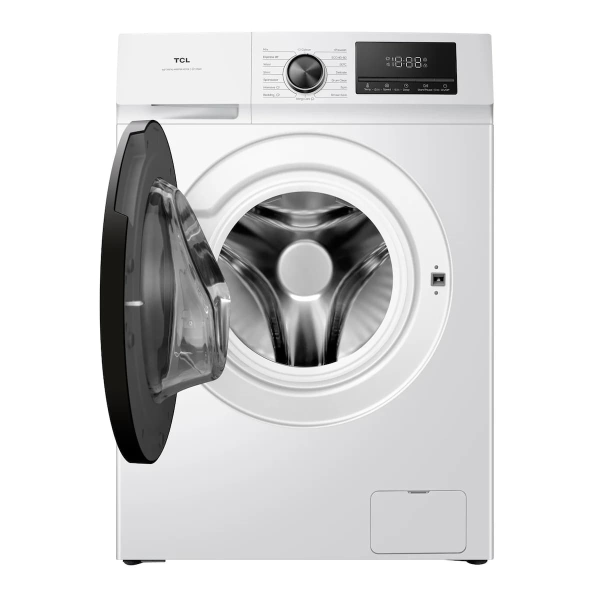 Lavarropas TCL Carga Frontal 10kg 1300 rpm Inverter Blanco PL110FLW imagen 3