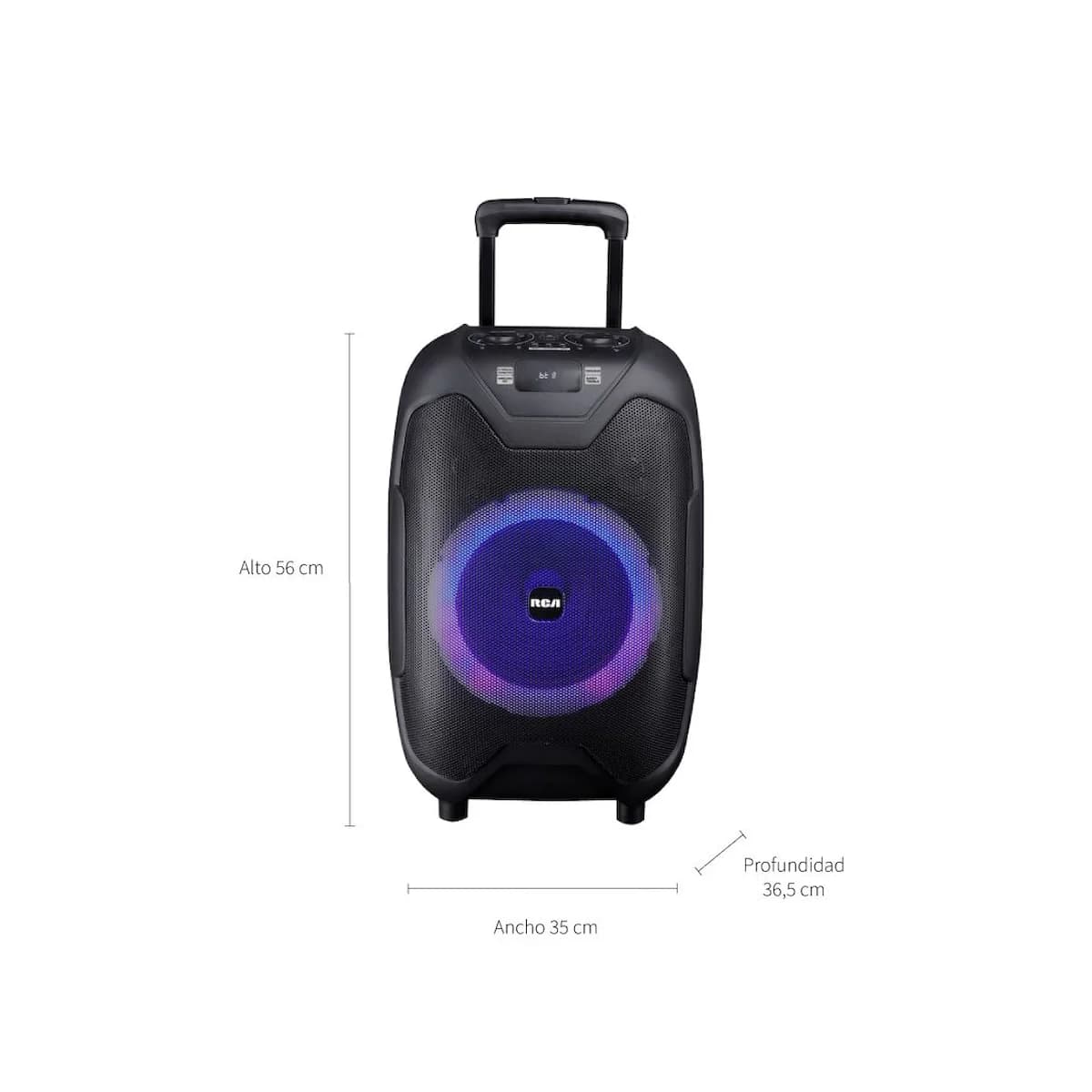 Parlante Inalámbrico Portátil RCA Con Micrófono Bluetooth PARTY10 5000W imagen 2