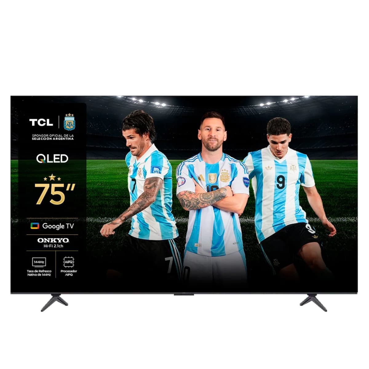 TV Smart 75" TCL 75P8K-F QLED 4K Google TV imagen 1