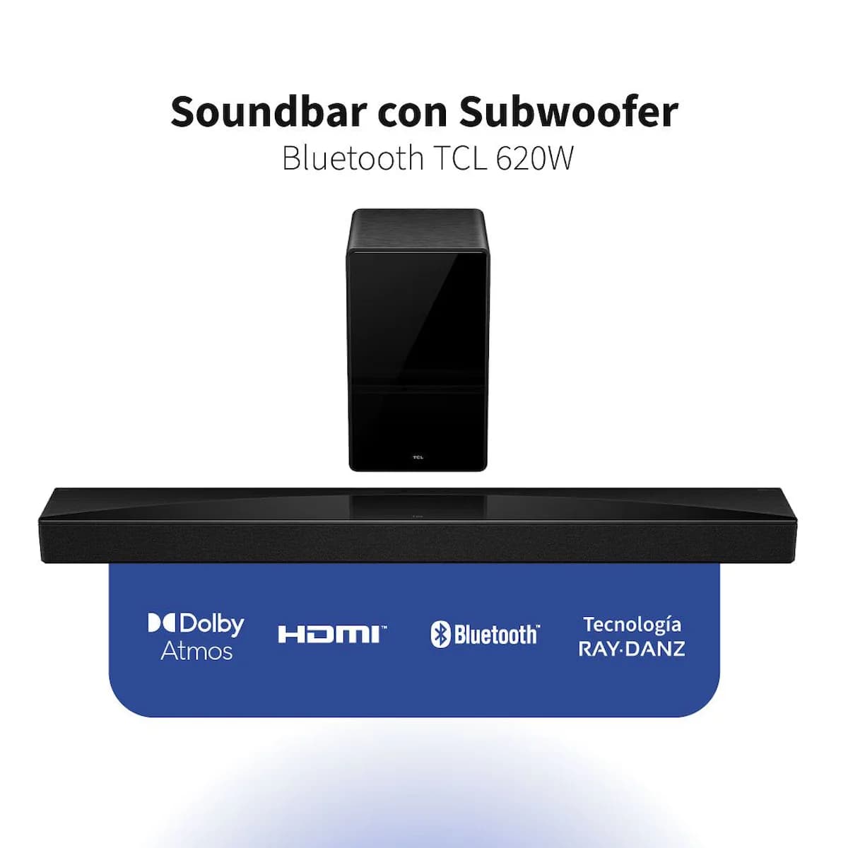 Soundbar TCL Q75H Bluetooth con Subwoofer Inalámbrico 620W imagen 1