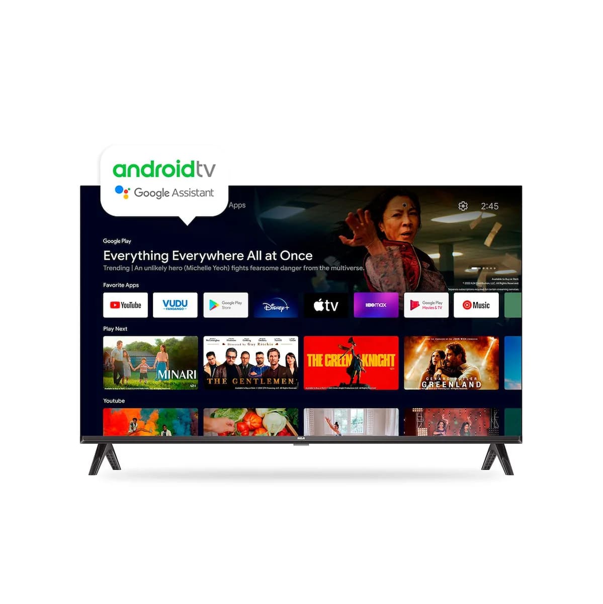 TV Smart 43" RCA R43AND-F Full HD Android TV imagen 1