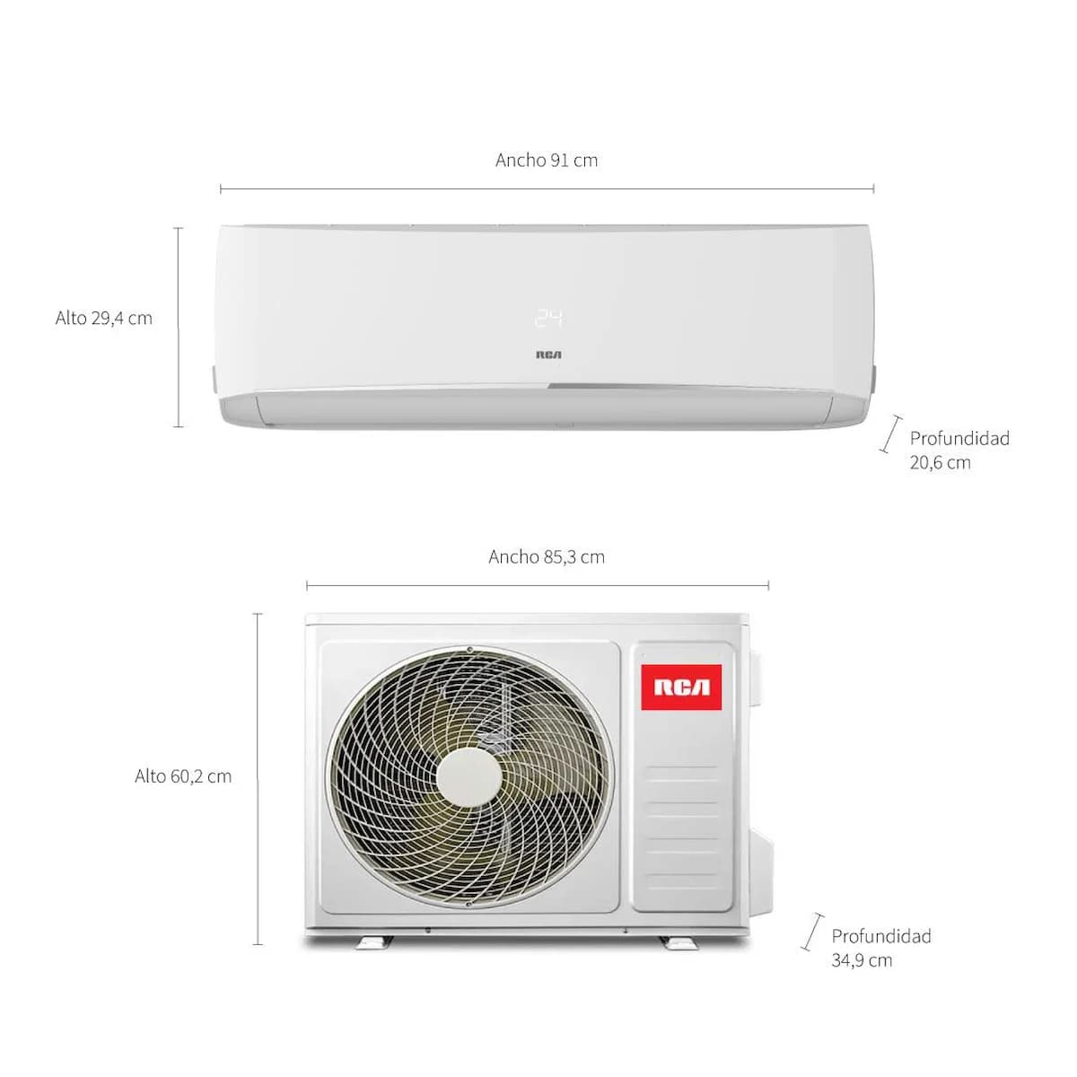 Aire Acondicionado Split RCA 5400W Frío/Calor RL5400FC imagen 5