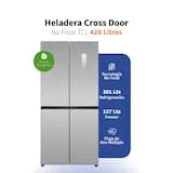 Heladera TCL Inverter Cross Door No Frost P460CDN 428 Lts miniatura 1
