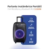 Parlante Inalámbrico Portátil RCA Con Micrófono Bluetooth PARTY10 5000W miniatura 1
