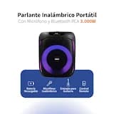 Parlante Inalámbrico Portátil RCA Con Micrófono Bluetooth PARTY6 3000W miniatura 1