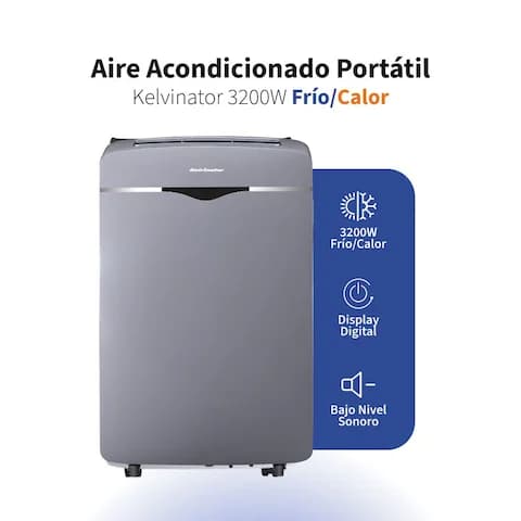 Aire Acondicionado Portátil Kelvinator 3200W KAP12HR Frío/Calor