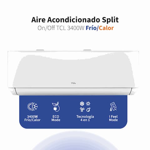 Aire Acondicionado Split TCL 3400W Frío/Calor