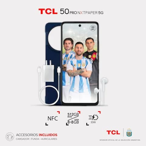 Celular TCL 50 PRO NXTPAPER 512GB+8GB Space Gray