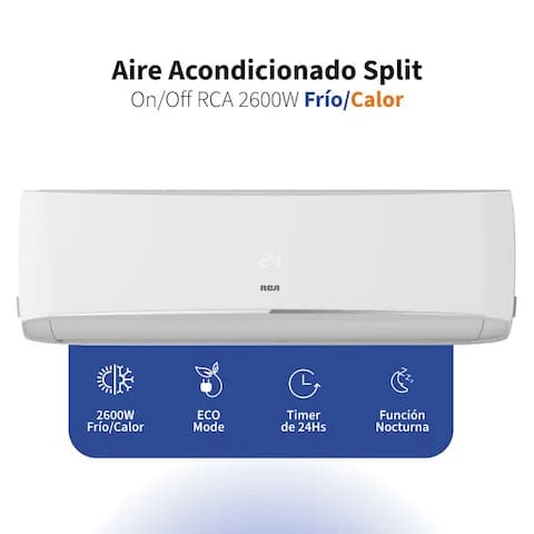 Aire Acondicionado Split RCA 2600W Frío/Calor RP2600FC